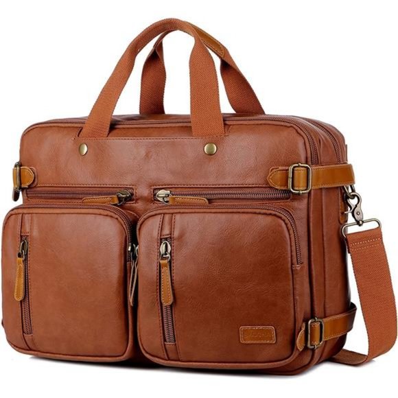 bromen leather laptop backpack Parker - Built-In Zippered Sleeve - With Adjustable Shoulder Straps - Brown Filter_RFID_protected Color:Econyl Black it’s designed for easy I love this Strawberry